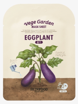 Vege Garden Eggplant Mask Sheet - Skinfood Vege Garden Mask Sheet