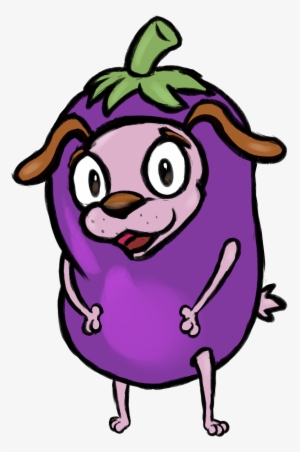 Courageous Eggplant - Cartoon