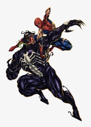 spiderman vs venom vs carnage drawing