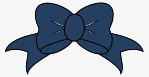 Dark Blue Bow Clip Art At Clipart - Blue Bow Clipart