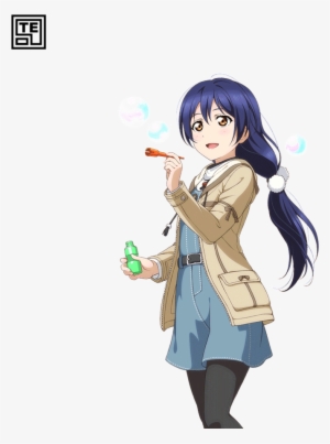 Banner Royalty Free Love Live Render By - Umi Sonoda Bubble