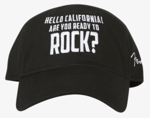 Genuine Fender "hello California Are You Ready To Rock" - Fender Are You Ready To Rock Hat
