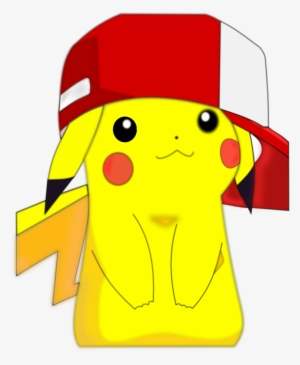Pikachu In Ash's Hat By Jdrabble02 On Clipart Library - Pikachu With Ash Hat