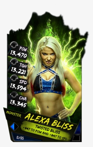 Alexabliss S4 17 Monster - Wwe Supercard Monster Cards