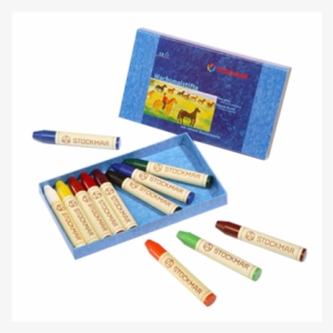 Stockmar Wax Stick Crayons - Stockmar Beeswax Stick Crayons, Set Of 12, Box
