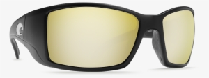 Costa Del Mar Blackfin Sunglasses In Matte Black, Tr-90 - Costa Del Mar Blackfin 580g Black/green Mirror Polarized
