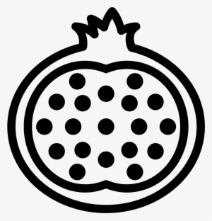 This Icon Shows A Sliced Pomegranate - Pomegranate