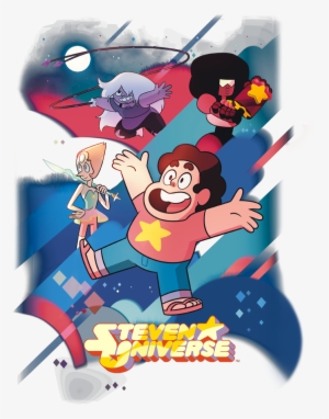 Steven Universe Group Shot Men's Slim Fit T-shirt - Steven Universe Cartoon Poster