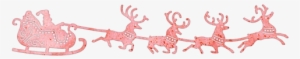 Cheery Lynn Dies - Cheery Lynn Designs B326 Santa's Sleigh And Reindeer
