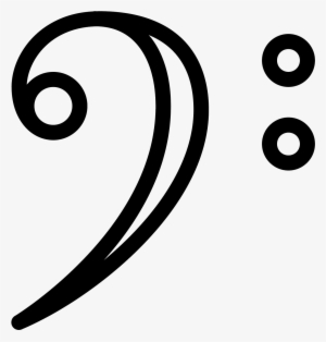Clave De Fá Icon - Circle