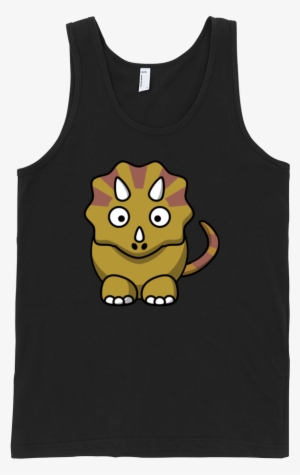 Triceratops Fine Jersey Tank Top Unisex By Itee - Bullet Holes On Shirts