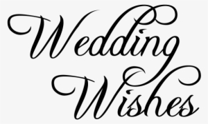 Best Wishes - Happy Wedding Font Png