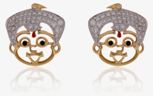 Cute Chota Bheem Gold Earrings - Earrings