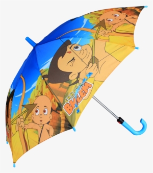 Johns Kids Umbrella 500 Mm With Chotta Bheem Print - Kids Umbrella