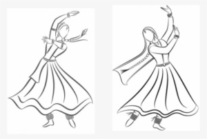 Kathak - Easy Kathak Dance Drawing