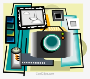 Photography Equipment Royalty Free Vector Clip Art - Illustration