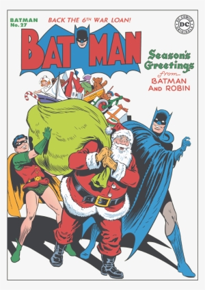 Dc Comics Cover No - Batman Robin And Santa
