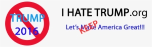 Share Post - - Hate Trump Logo