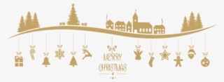 Stickers Village De Noël Merry Christmas - Christmas Home Tour 2018 Clipart