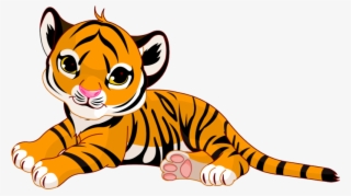 Raja The Baby Tiger Sticker Baby Tiger Stickers Tiger - Cartoon Baby Tiger