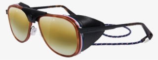 Glacier Ski Sunglasses - Vuarnet Sunglasses Vl 1315 Acetate - Metal Transparent