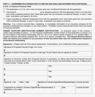 Cosignature By Resident Licensed If Date License Number - Document