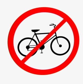 No Bicycles Allowed Sign Png Image - No Bicycle Parking Sign