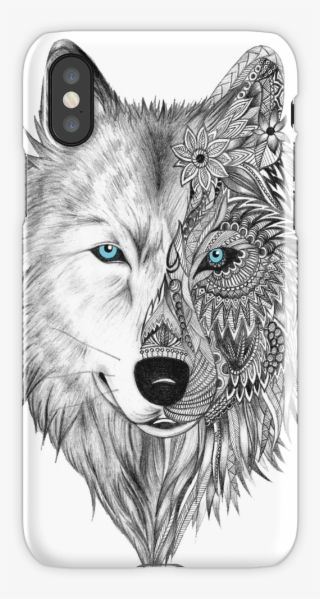 The White Wolf Iphone X Snap Case - Iphone X Wolf Case
