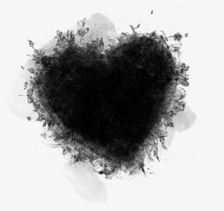 Black Heart Blackheart Shadow Design Flowers Dark Evil - Dark Evil Heart