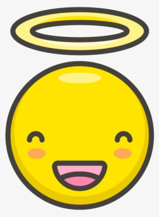 Smiling Face With Halo Emoji - Smile