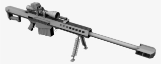 Sniper Rifle Png, Download Png Image With Transparent - Barrett M95 .50 Cal