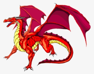 Red Dragon Transparent - Cartoon Red Dragon Png