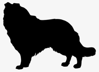 Dog Paw Prints Clipart - Collie Silhouette Png