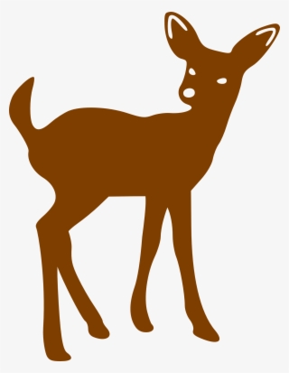 Deer Face Silhouette - Baby Deer Fawn Silhouette