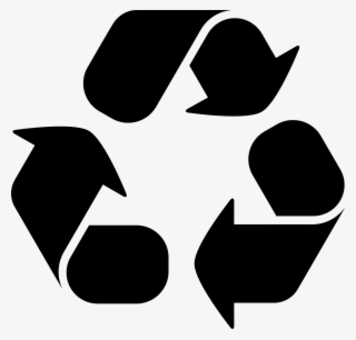Recycling Symbol With Three Curve Arrows Comments - Simbolo De Reciclaje Png