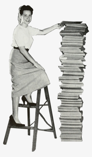 Girl Pile Books - Folding Chair
