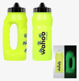 Glow In The Dark Jogging Bottles Printed, Branded Fluorescent - 50 X Printed 500ml Jogger Sports Bottles
