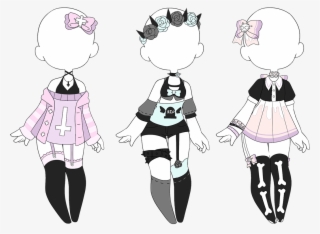 Pastel Goth Outfits - Pastel Goth Outfit Drawings