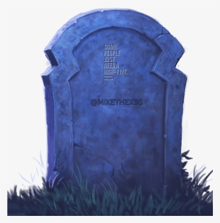 A User's Profile Image Embossed On A Gravestone - Twitter Bot