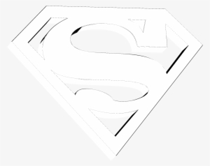 Superman Logo Black And White - Superman