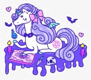Ouija Board Clipart Pastel Goth - Desenho Para Colorir Do Unicornio