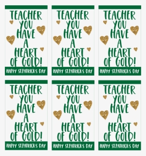 Teacher You Have A Heart Of Gold Gift Tags - Teachers Day Gift Tag