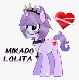 Mikado Lolita The Pastel Gothic Pony - Mlp Pastel Goth Oc