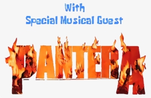 With Special Musical Guest Text Product - Special Musical Guest Pantera