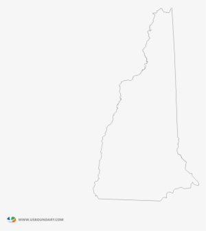 New Hampshire Outline Map - Diagram