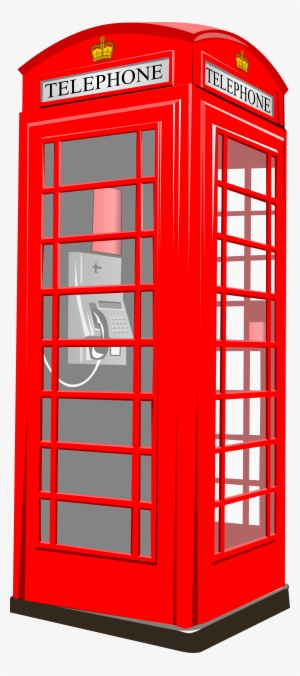 Telephone Booth Clipart English Flag - London Phone Booth Clip Art
