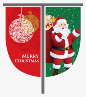 Christmas Street Banners - Santa Claus