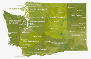 Washington State Map - Washington State Mountains Map