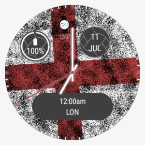 English Flag Watch Face - Label