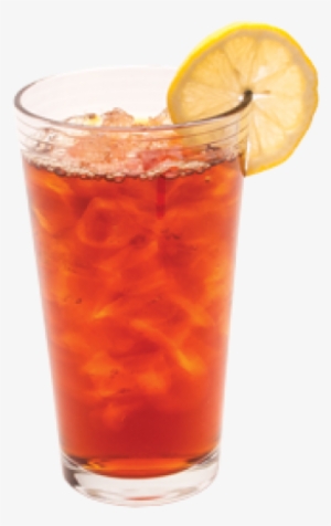 Red Ice Tea Juice In Glass